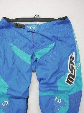 MSR AXXIS Racing Pants, Motocross Off-road Men's 40 Waist Moto Blue Padded